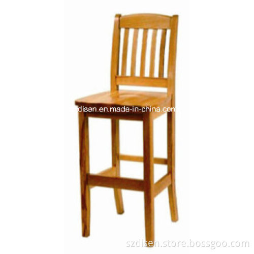Solid Wood Restaurant Barstool (DS-L121B)